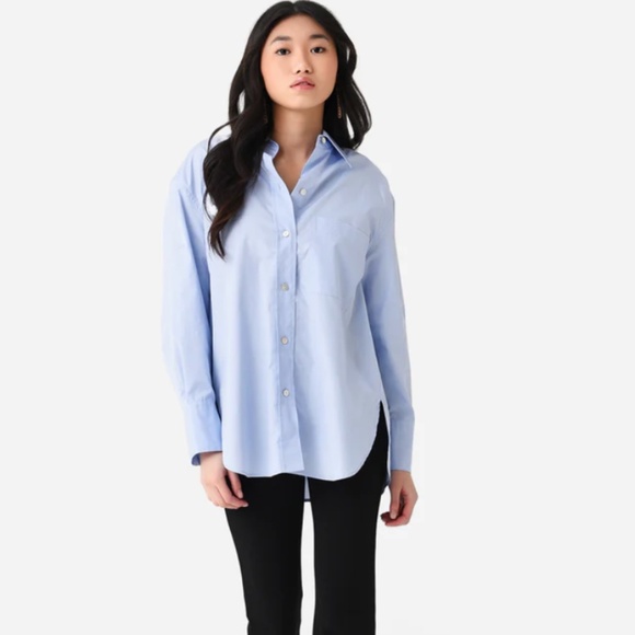 VINCE Oversized Long Sleeve Shirt - Size XXS - MSRP $295 - BNWT -75% OFF - Picture 1 of 8